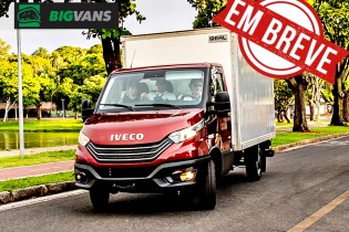 Iveco 35-160 Daily 2023 Chassi + Baú de Alumínio Branca